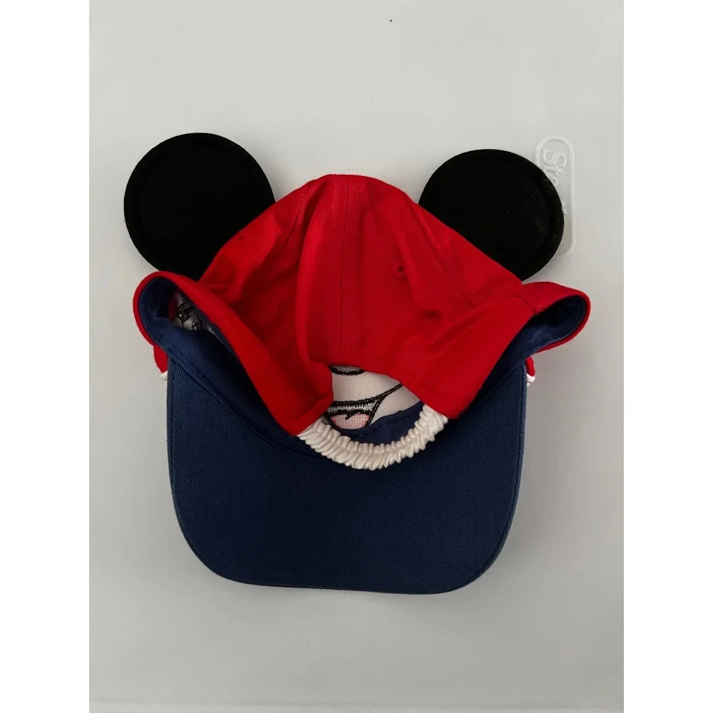 Disney Parks Mickey Mouse Infant Baseball Cap Red White Blue 3D Ears Hat 49-52cm